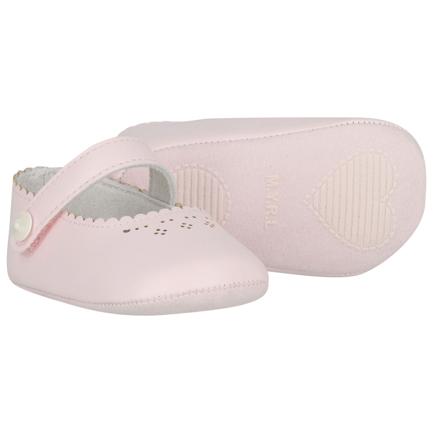Baby Girls Pink Leather Pre Walker Shoes, 2, hi-res