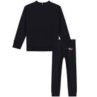 Boys Navy Logo Tracksuit, 1, hi-res