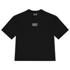 Boys Black Logo Oversized T-Shirt, 2, hi-res