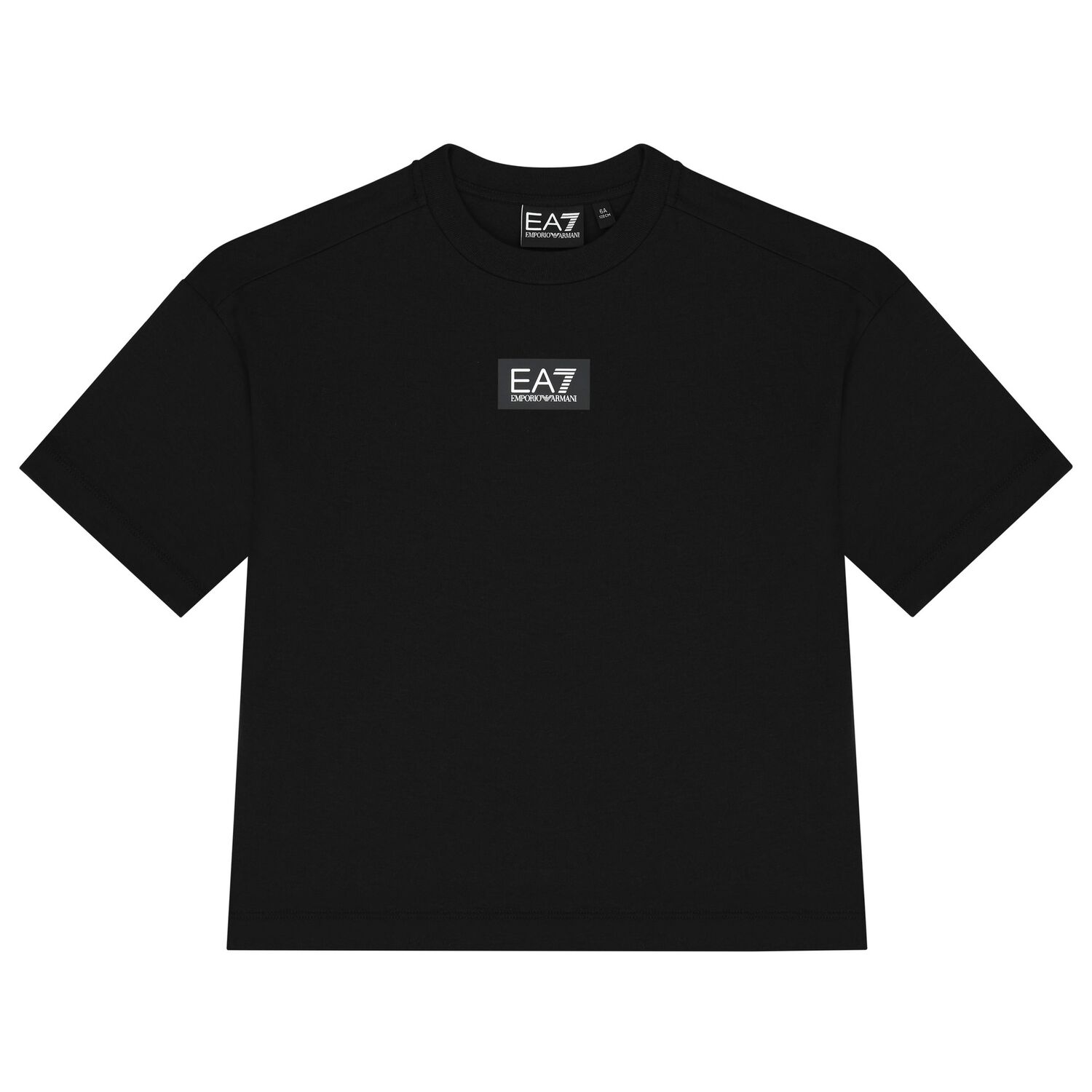 Boys Black Logo Oversized T-Shirt, 2, hi-res image number null