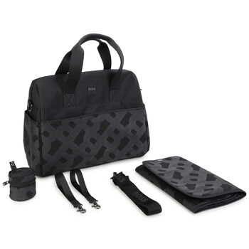 Black Logo Baby Changing Bag