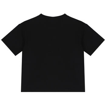 Boys Black Logo Oversized T-Shirt