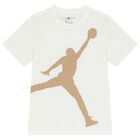 Boys White & Beige Jordan Shorts Set, 2, hi-res