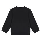 بدلة رياضية بالشعار باللون الأسود للأطفال, 1, hi-res