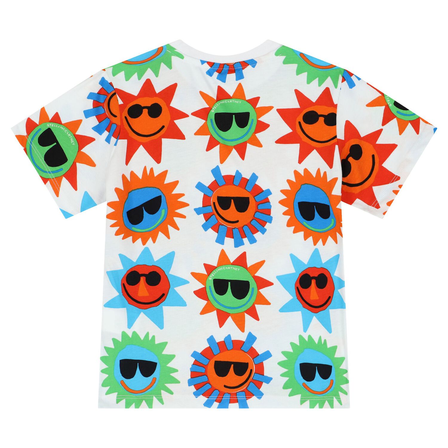 Boys White Sun T-Shirt, 1, hi-res image number null