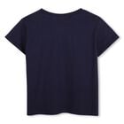 Girls Navy Blue Sequin T-Shirt, 1, hi-res
