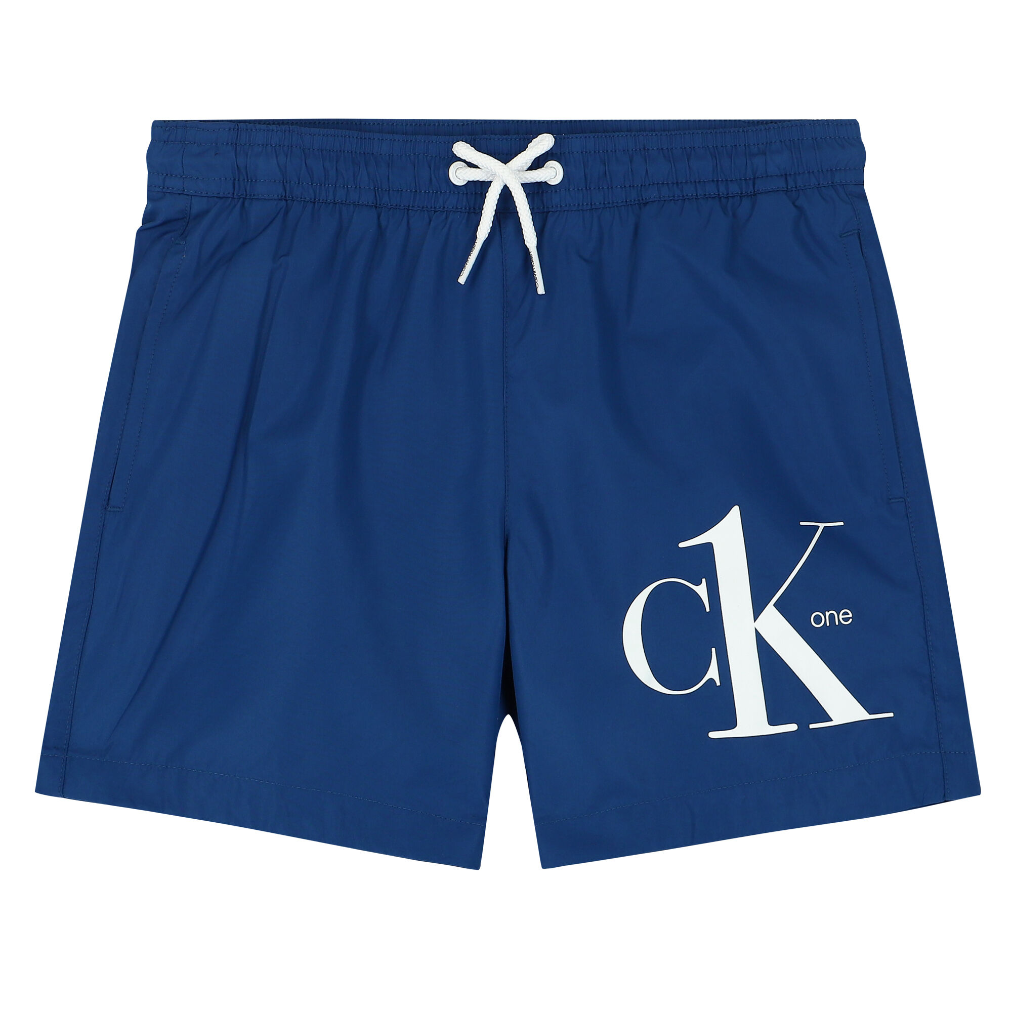 Calvin Klein Boys Blue Logo Swim Shorts Junior Couture UAE