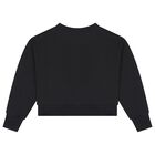 Black Teddy Bear Logo Sweatshirt, 1, hi-res