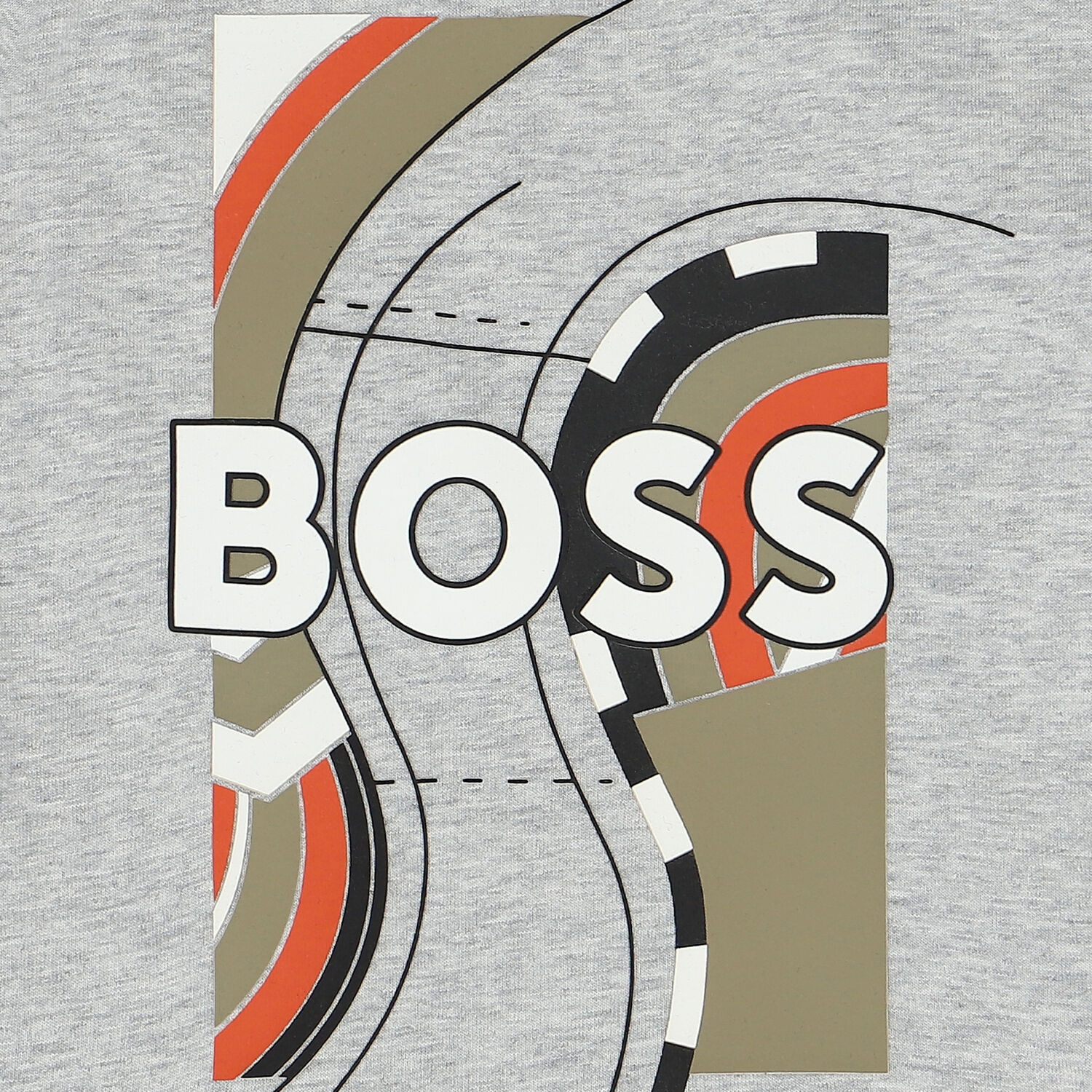Younger Boys Grey Logo T-Shirt, 1, hi-res