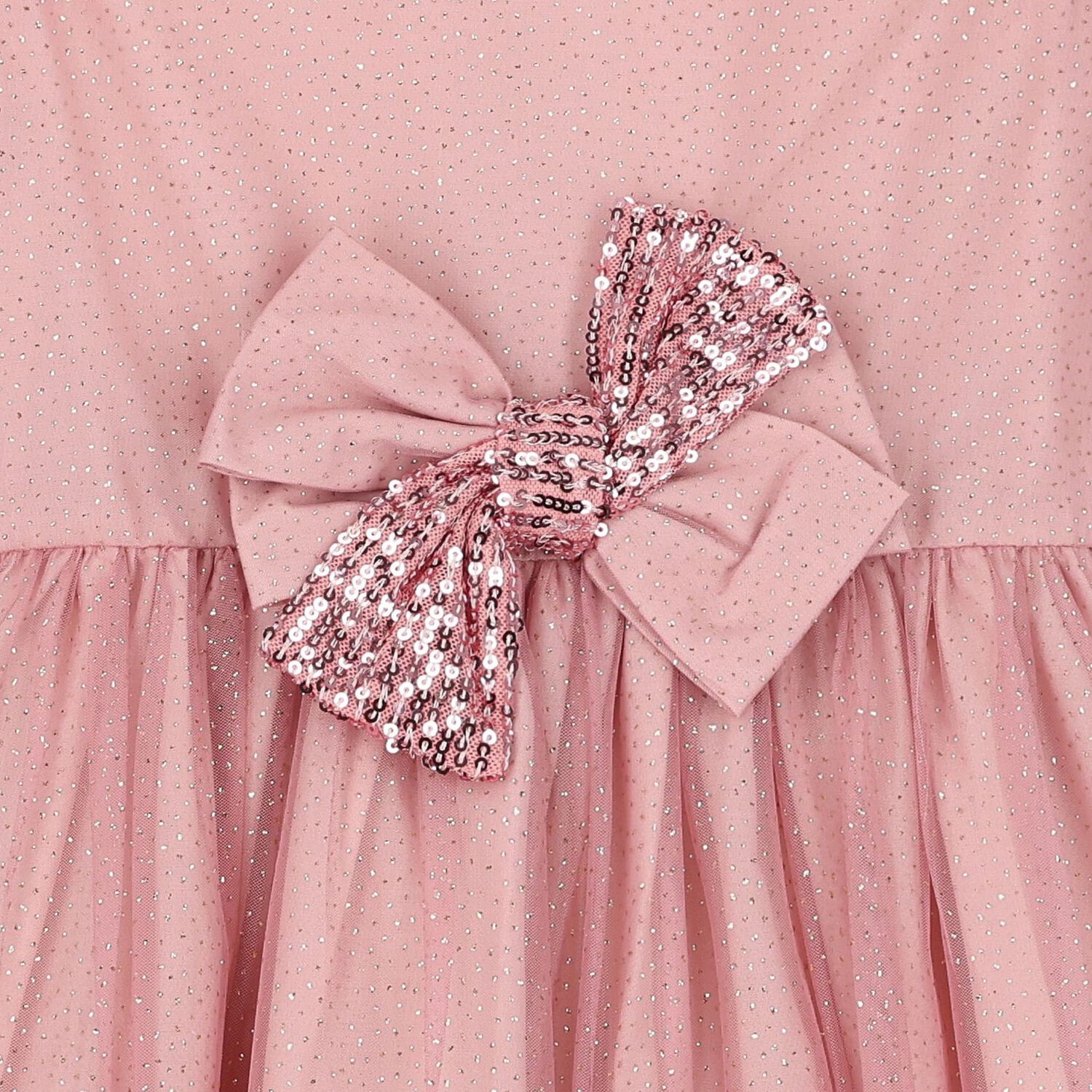 Girls Pink Tulle Dress, 1, hi-res