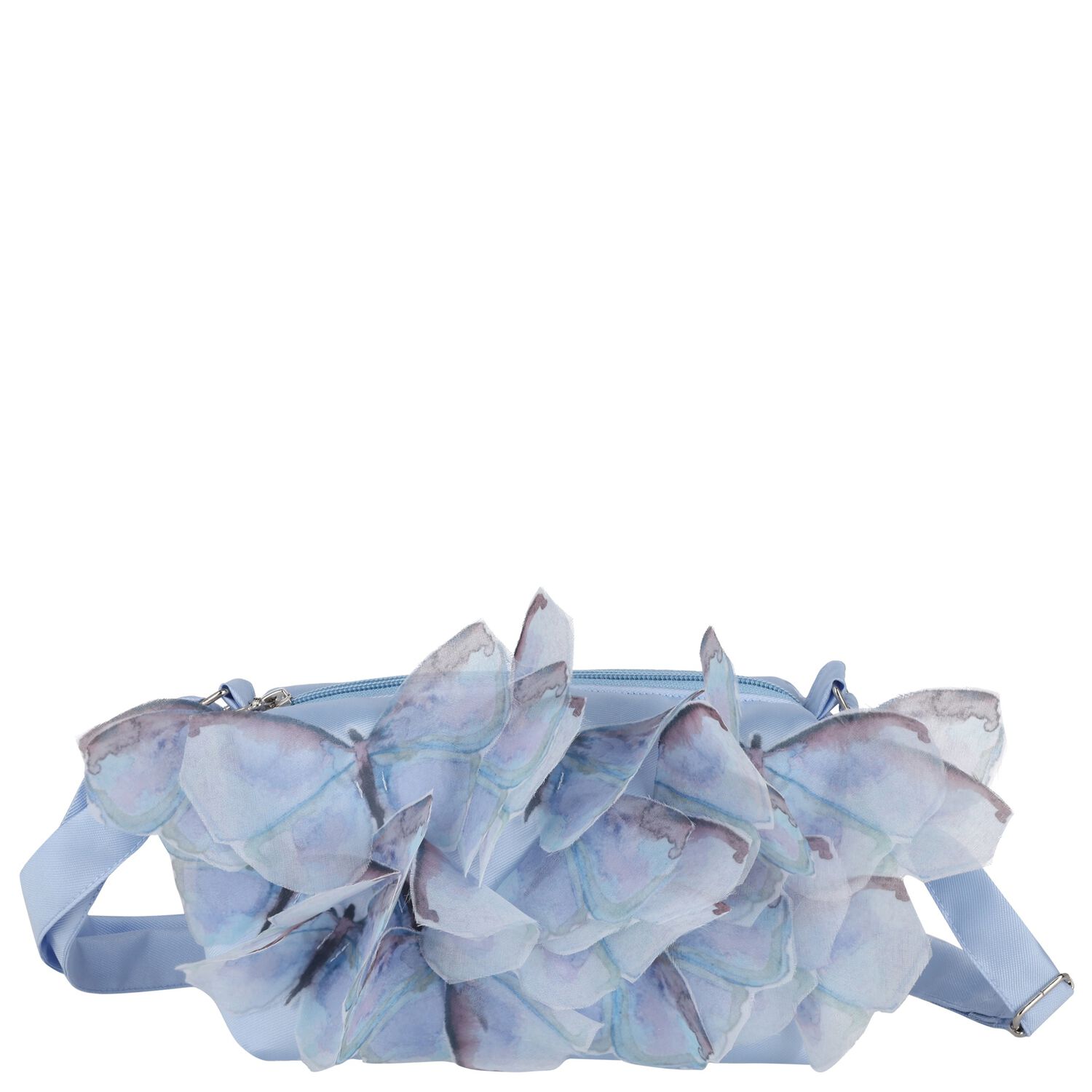 Girls Blue Butterfly Bag, 1, hi-res