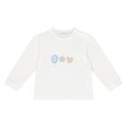 Baby Boys White & Blue Trousers Set, 1, hi-res