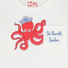 Boys White Octopus T-Shirt, 1, hi-res
