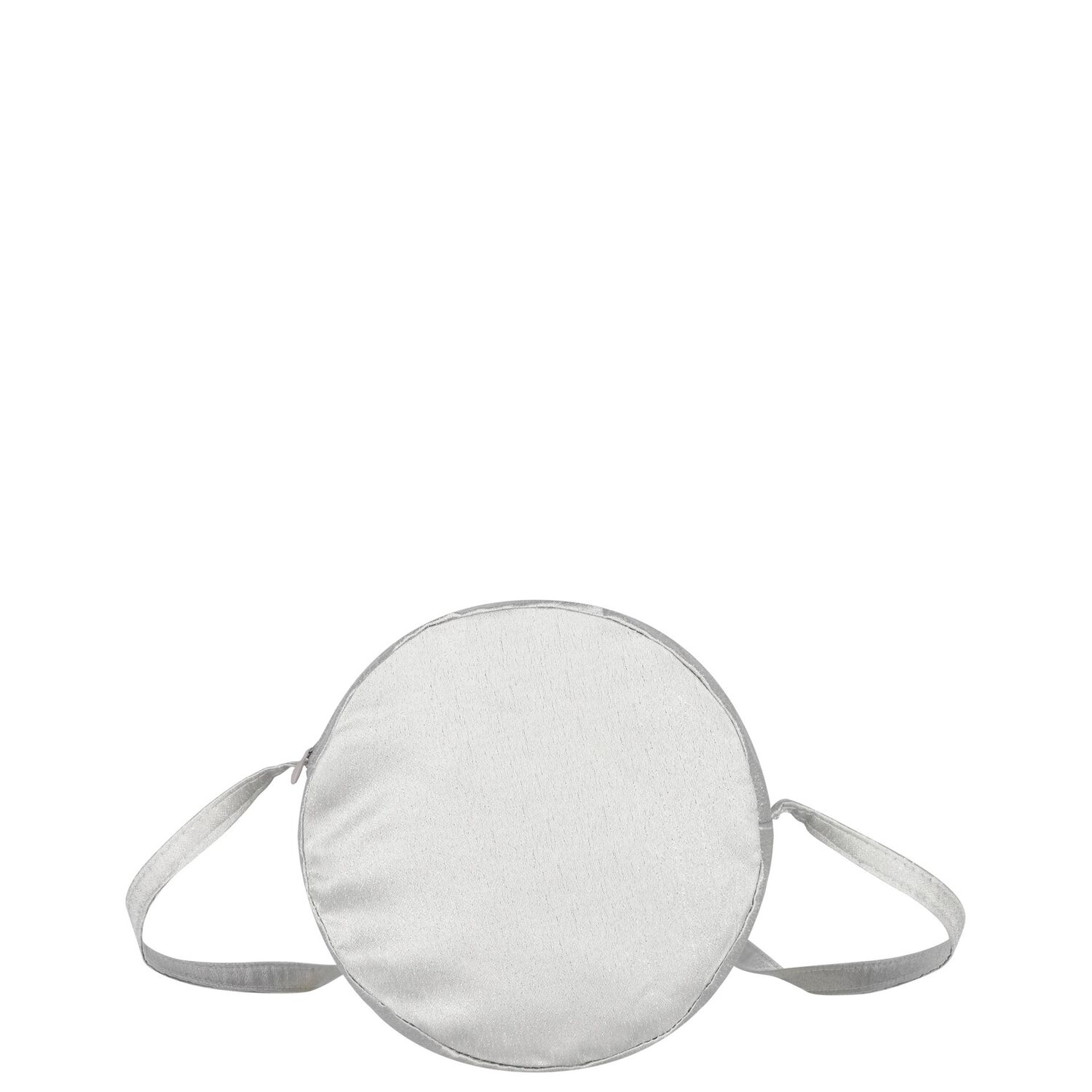 حقيبه كتف دائريه للبنات باللون الفضى , 1, hi-res image number null