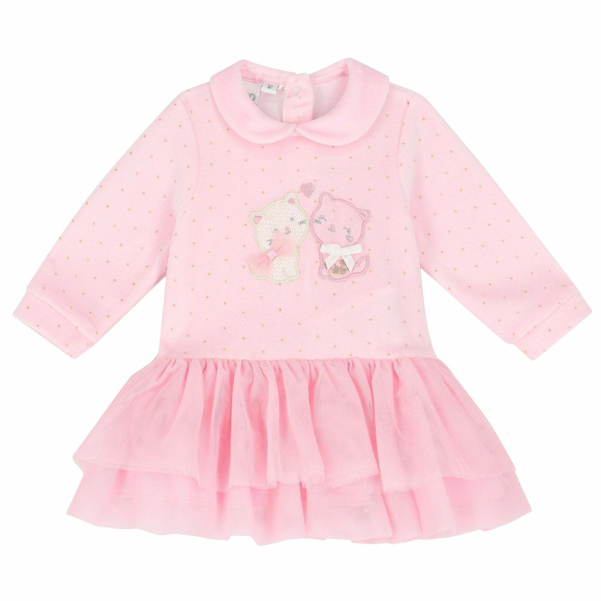 iDO Baby Girls Pink Cat Dress Junior Couture UAE