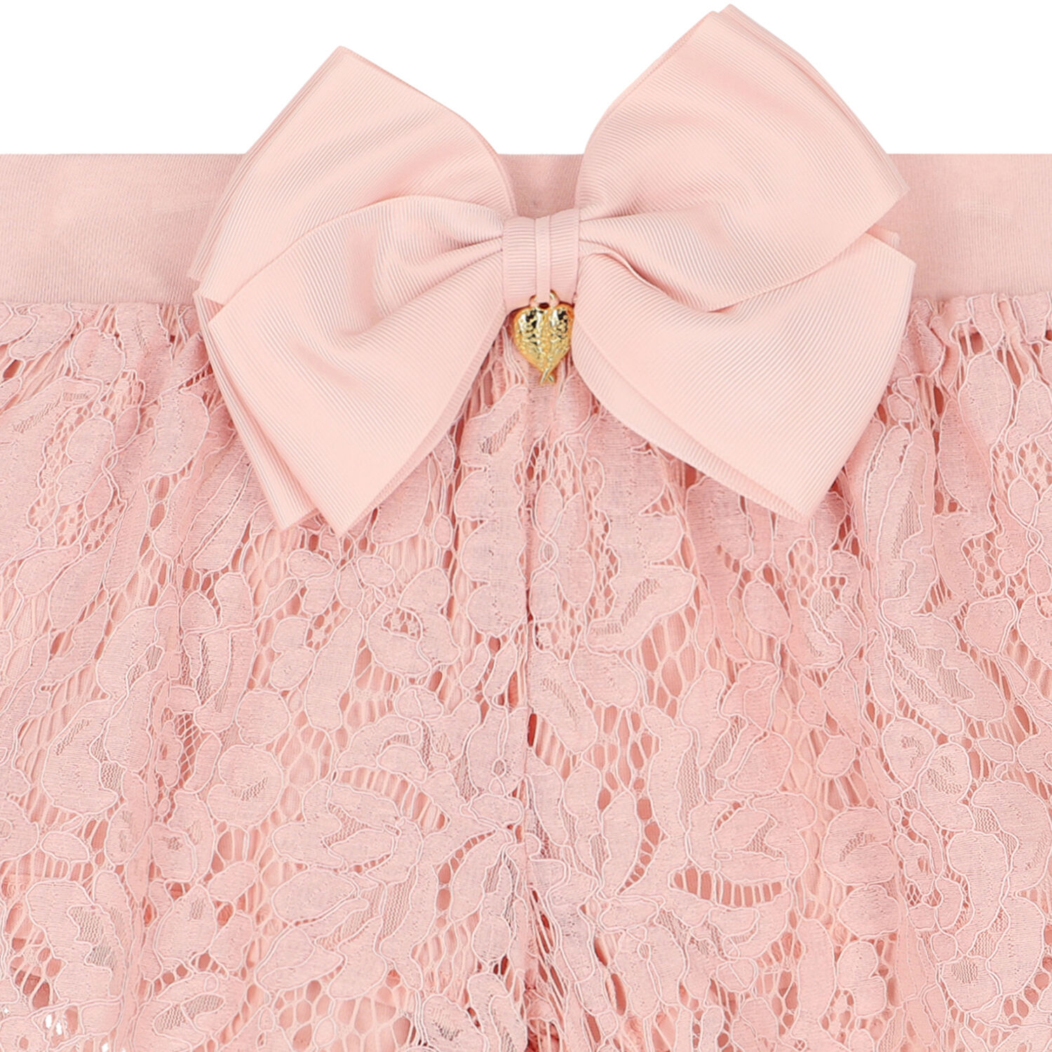 Girls Pink Lace Shorts, 1, hi-res image number null