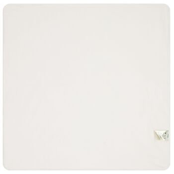 بطانية بالشعار باللون البيج للأطفال