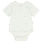Baby Boys White & Blue Bodysuits ( 2-Pack ), 1, hi-res