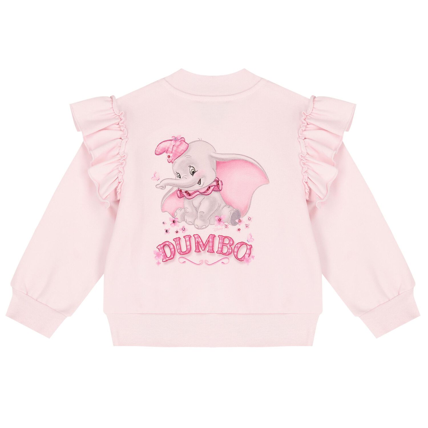 Younger Girls Pink Disney Logo Zip Up Top, 1, hi-res image number null