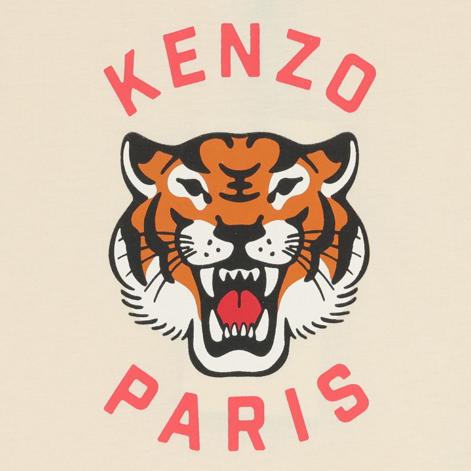 تيشيرت بشعار النمر باللون العاجي , 2, hi-res