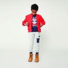 تيشيرت بالشعار باللون الكحلي للأولاد, 2, hi-res