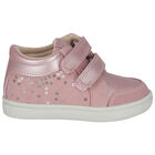 Girls Pink Embellished Trainers, 1, hi-res