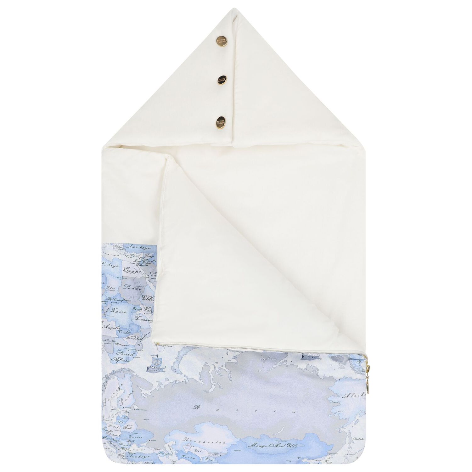 عش أطفال ذكور مع خريطة جغرافية باللونين العاجي والأزرق, 1, hi-res