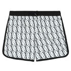 شورت سباحة بالشعار باللون الأبيض والأسود للأولاد , 2, hi-res