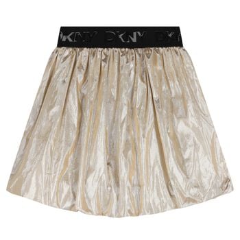 Girls Gold Bubble Skirt