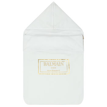 White & Gold Logo Baby Nest