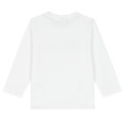Baby Boys White Logo T-Shirt, 1, hi-res