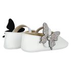 Baby Girls White Butterfly Shoes, 2, hi-res