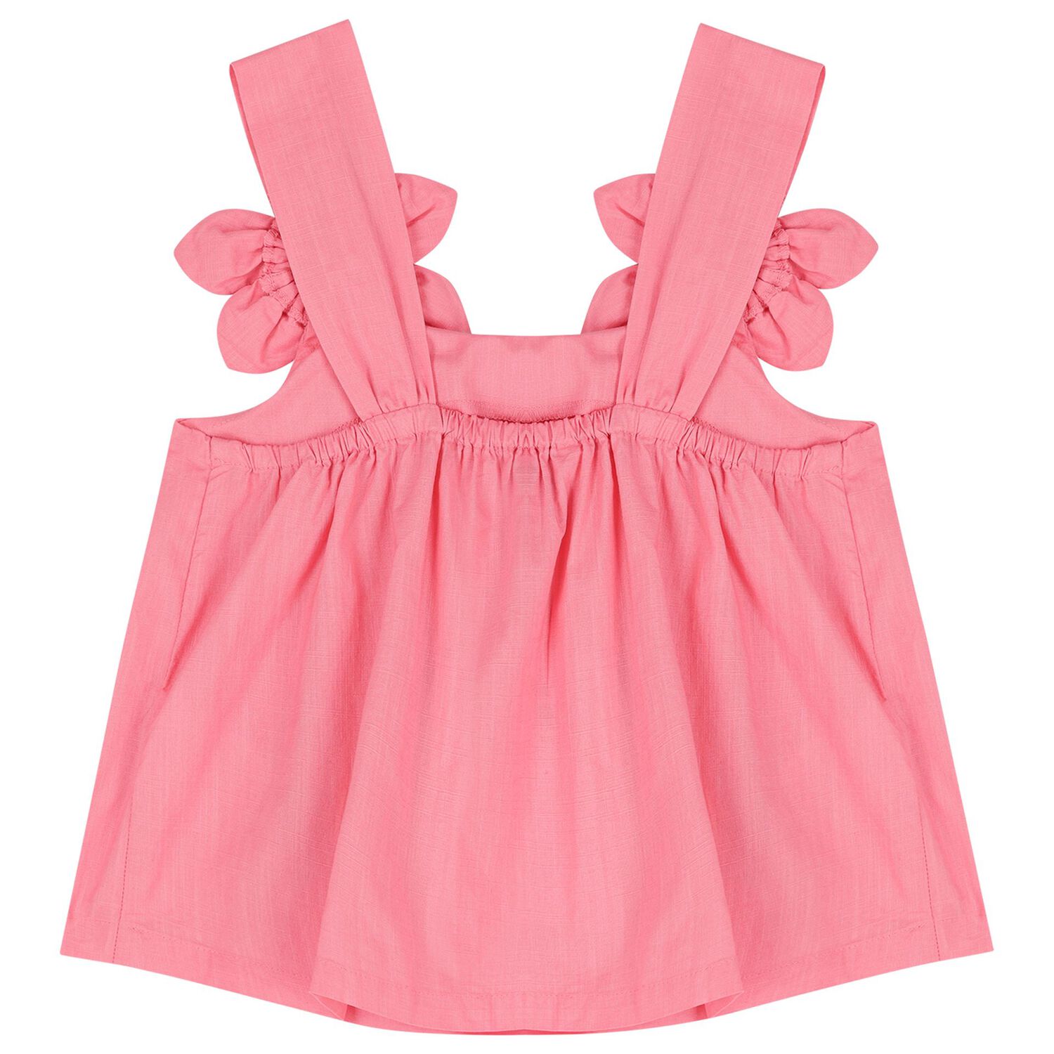 طقم بنطلون بنات مزين بأزهار ثلاثية الأبعاد باللون الوردي, 1, hi-res