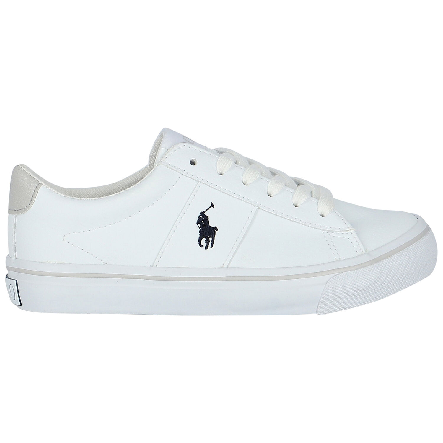 Boys White Logo Trainers, 1, hi-res image number null