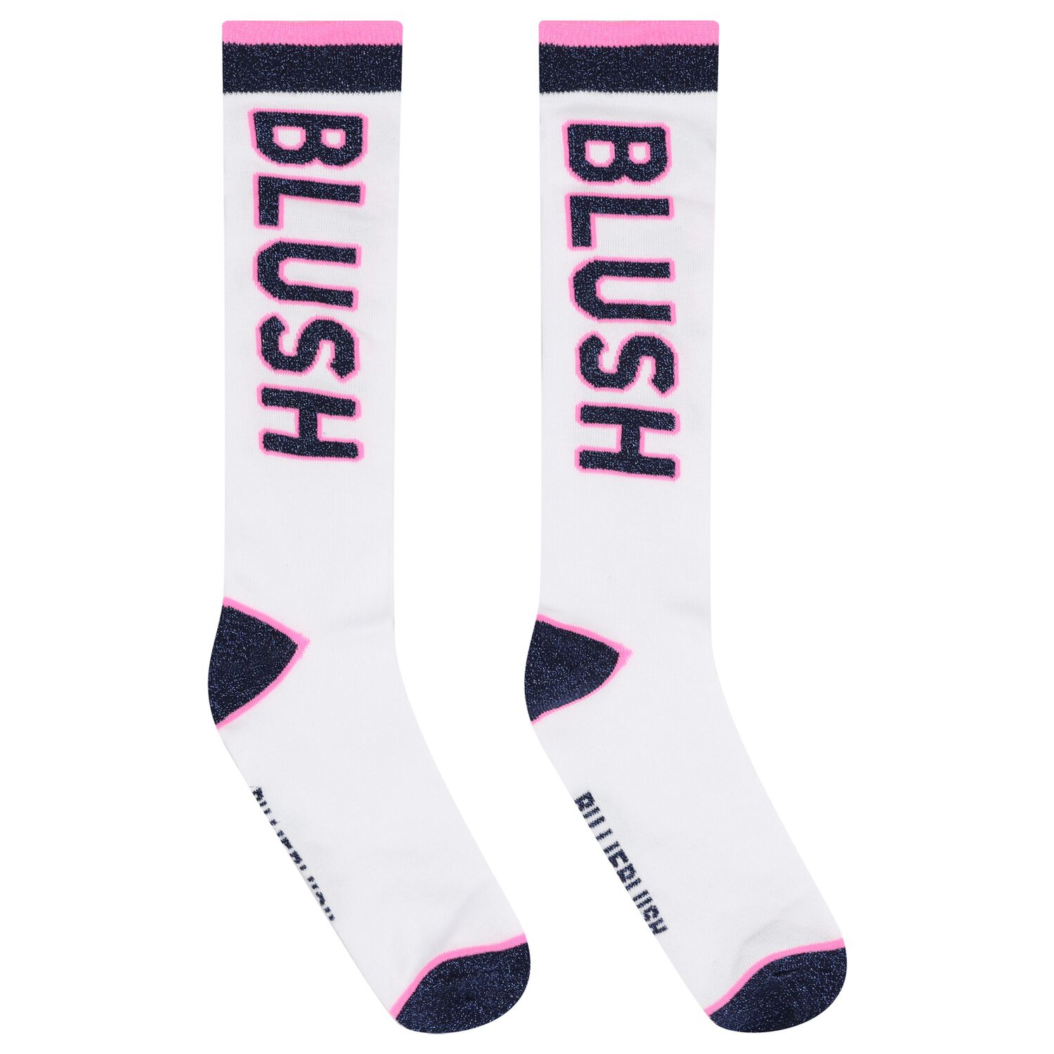 Girls White & Pink Logo Socks, 1, hi-res image number null