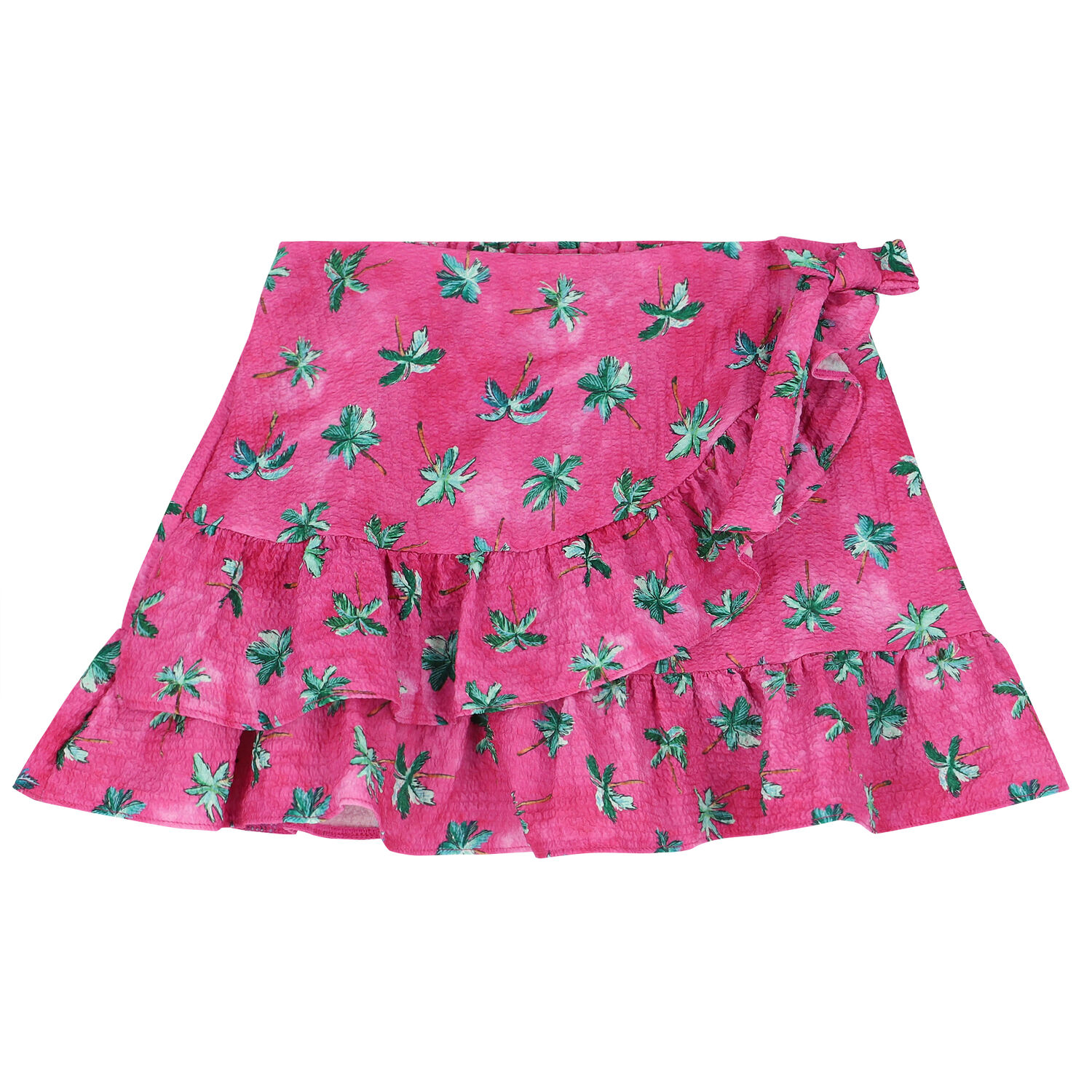 Girls Pink Palm Tree Skirt Set, 1, hi-res