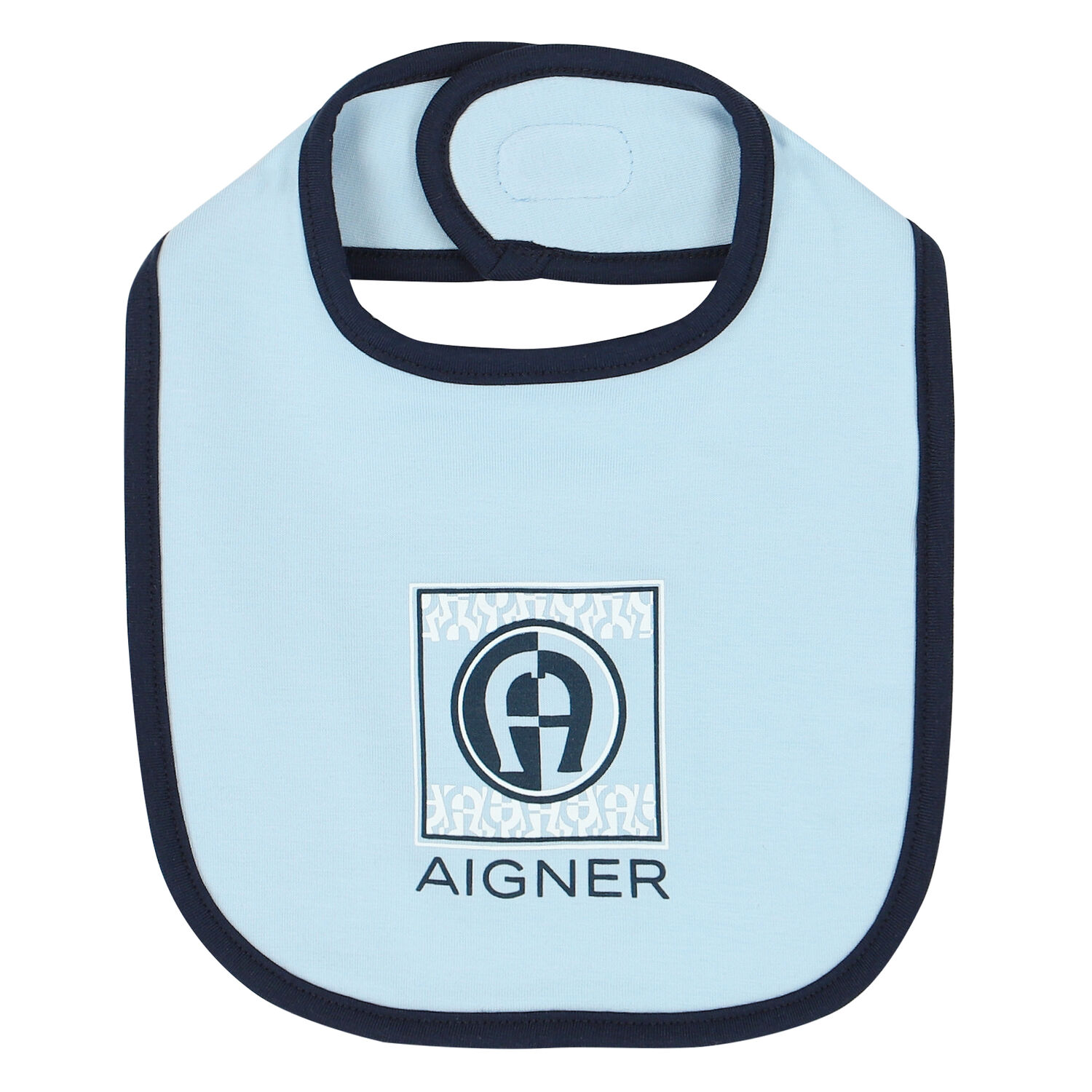 Baby Boys Blue Logo Bib, 1, hi-res image number null