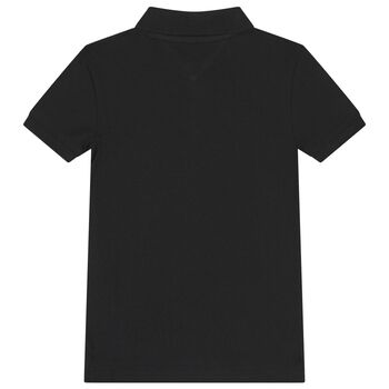 قميص بولو بالشعار للاولاد باللون الاسود 