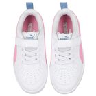 أحذية رياضية بيضاء ووردية للبنات من "ريكِي" مع إغلاق فيلكرو., 2, hi-res