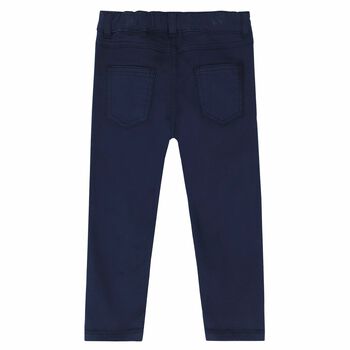 Navy Blue Logo Trousers