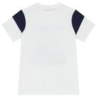 Boys White Logo T-Shirt, 1, hi-res