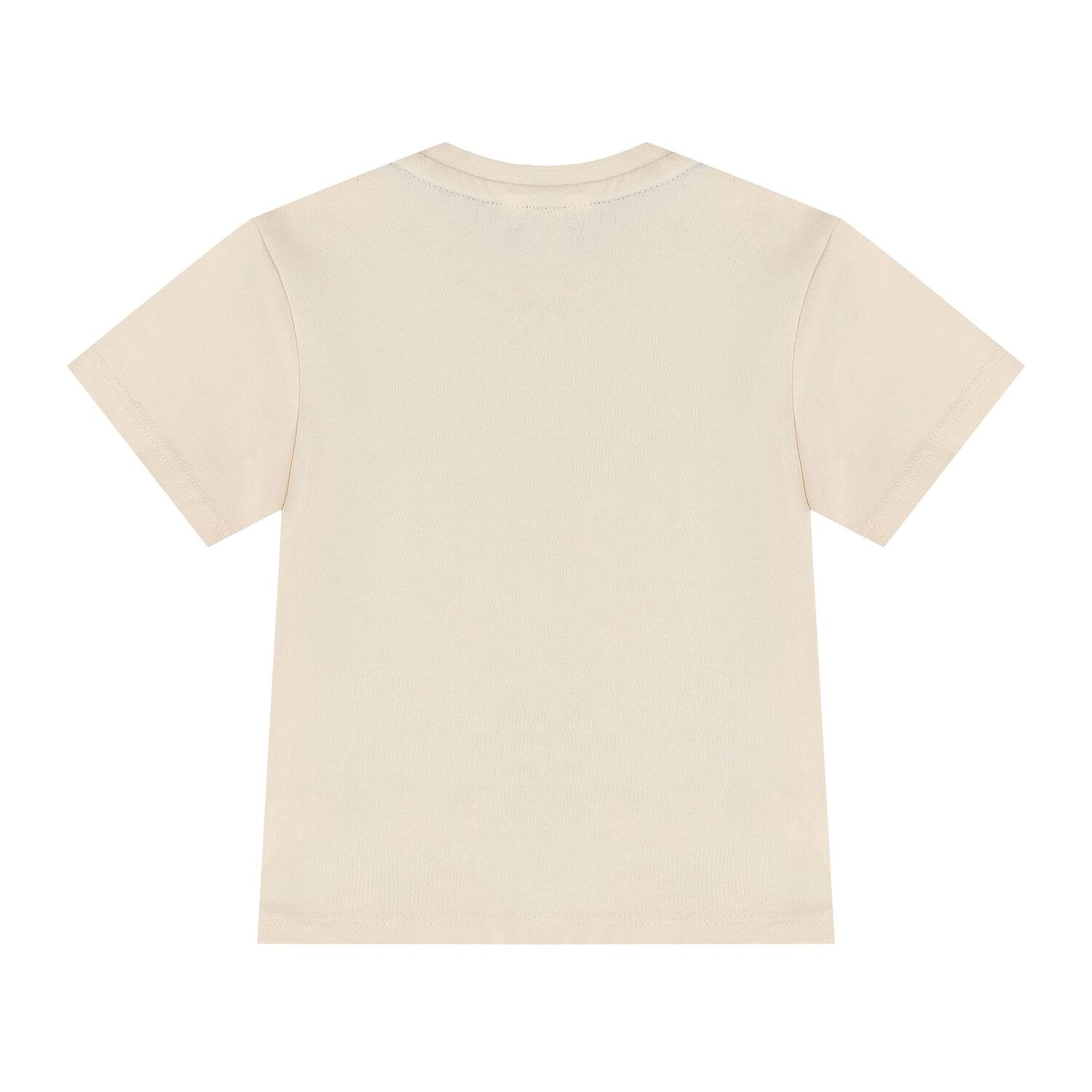 تيشيرت اولاد بالشعار باللون العاجى, 1, hi-res