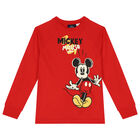 Red Mickey Mouse Long Sleeve Top, 1, hi-res