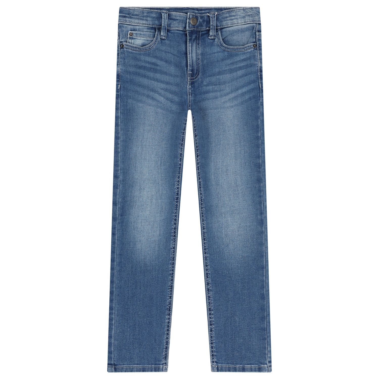Boys Blue Logo Denim Jeans, 1, hi-res image number null