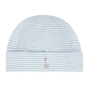 Baby Boys Blue & White Logo Hat