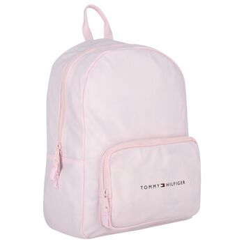 Girls Pink Logo Backpack