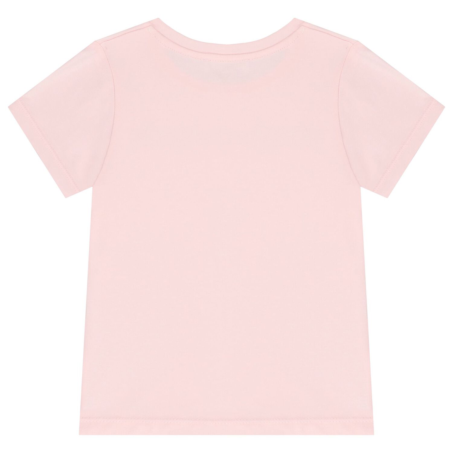 تيشيرت بنات بالشعار باللون الوردي, 2, hi-res