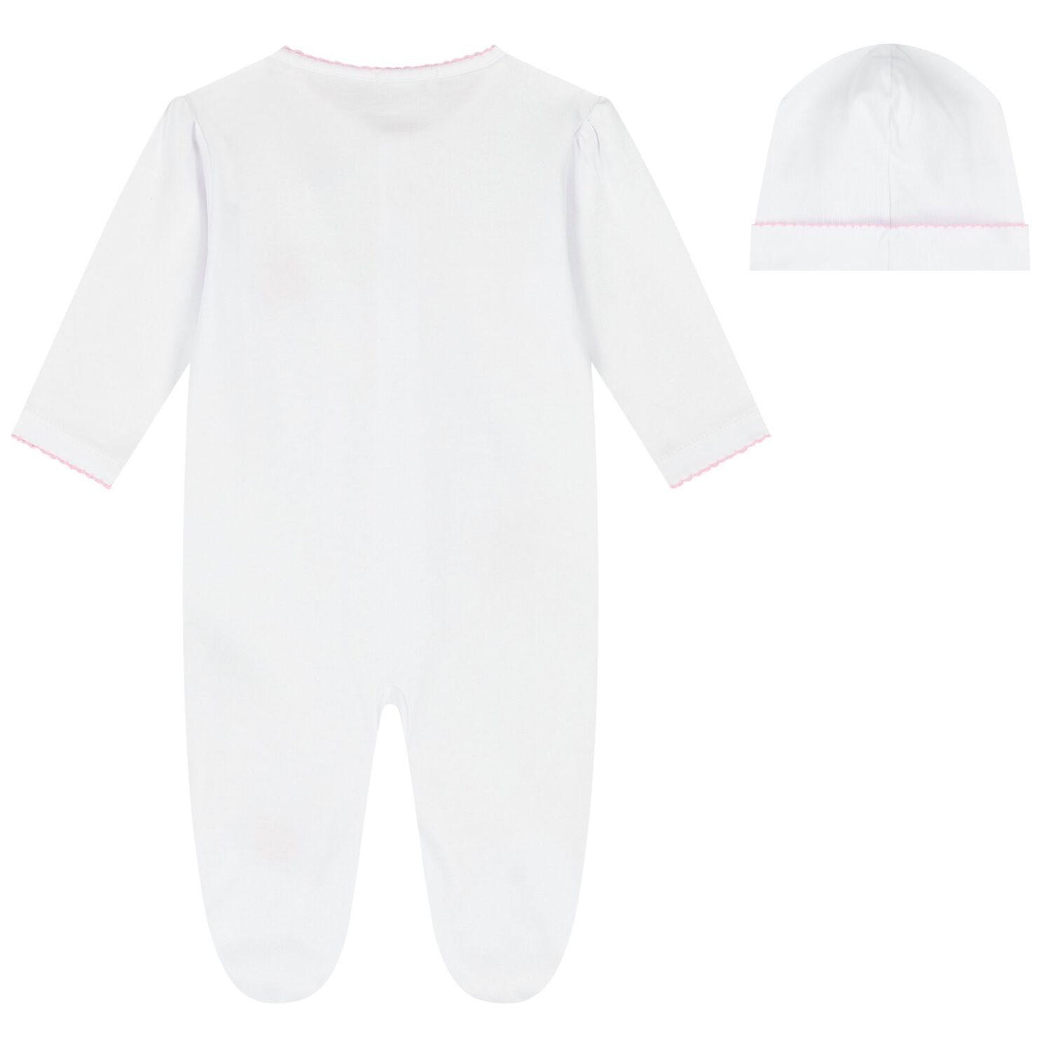 Baby Girls White & Pink Teddy Bear Babygrow Gift Set, 1, hi-res