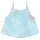 Girls Blue Logo Top, 1, hi-res