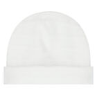 Baby Girls White Bow Hat, 1, hi-res